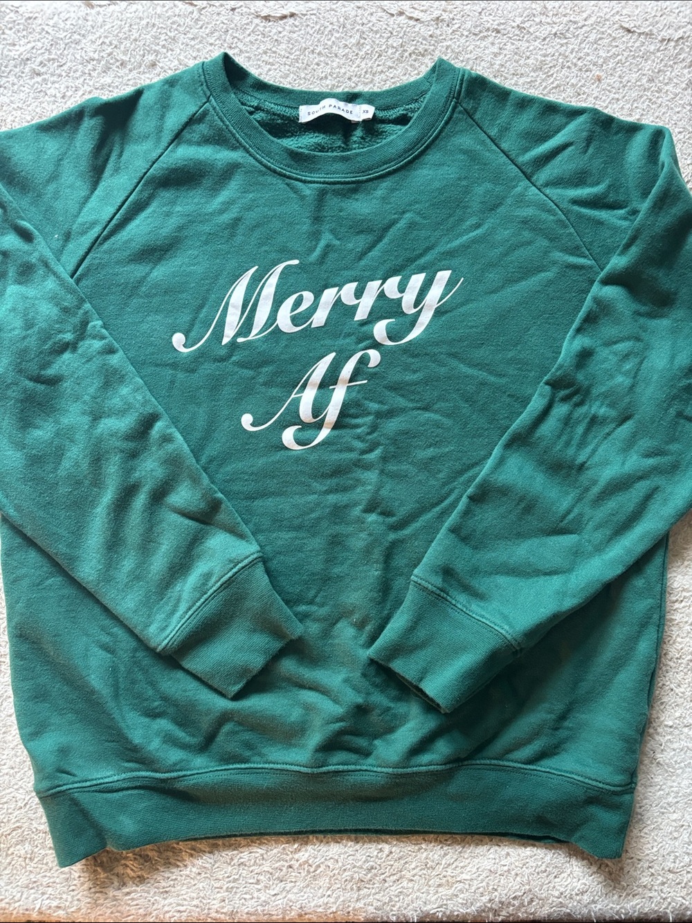 South Parade 'Merry Af' Crewneck Sweatshirt